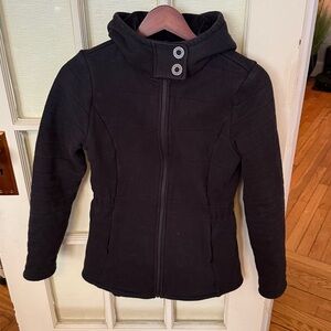 the north face black womens zip up jacket size small